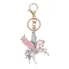 Llavero de Metal Año Nuevo del Caballo Llavero de Animal Lindo Colgante para Mochila Accesorio DIY