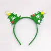 Cascabeles de Astas con Purpurina Navideña, Lazos, Árboles de Navidad, Diademas de Copos de Nieve, Accesorios para la Cabeza de Fiesta para Niña