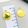 Accesorios Tradicionales de Cuentas Chapadas en Oro DIY Hechos a Mano Colgantes de Cuentas con Agujero Recto Venta al por Mayor desde Fabricante