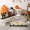 Nuevas Decoraciones de Halloween Transfronterizas, Adornos de Letras de Madera del Festival de los Fantasmas, Exhibición de Mesa de Halloween