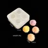 Pinza de Nariz Pequeña Bola de Helado Plátano Sándwich Arcoíris Crema Flor Queso Pinza de Queso Molde de Silicona