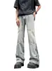 Pantalones vaqueros largos casuales rectos para hombre con cremallera, estilo retro americano de calle transfronterizo, nuevos para primavera y otoño, a la moda