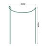 Soporte semicircular para plantas de Amazon, soporte para trepar, soporte para flores en maceta, poste fijo de hierro redondo