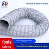 Duto de Ar de Pano de Silicone Endian Braçadeira de Ferro Resistente a Altas Temperaturas 300 Graus Mangueira de Tecido de Fibra de Vidro Silicone Duto de Ventilação Telescópico Atacado