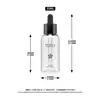 Venta Directa de Fábrica Botella de Plástico Transparente de 80ml para Aceite Esencial Botella Gotero con Punta de Plástico Botella para Esencia de Loción Material de Empaque para Productos de Cuidado de la Piel