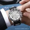 Produto popular de comércio exterior, relógio masculino casual de alta estética com display digital de três olhos, mostrador grande, elegante relógio de pulso de quartzo com pulseira de silicone