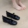 Zapatos Mary Jane versátiles estilo francés con lazo para mujer, nuevo estilo suave de otoño 2026, zapatos planos bajos de piel