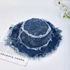 Sombrero de Cubo Estilo Japonés para Mujer Hip-Hop con Ala Deshilachada, Lavable por Ambos Lados, Versión Coreana, Nuevo Ala Ancha, Moda Urbana Retro, Sombrero de Pescador de Color Sólido