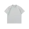 Yidao Vintage 2026 Verão Novo Estilo Americano Tendência Básico Desconstruído Cor Sólida Gola Redonda Esportivo Casual Solto Manga Curta
