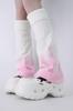 Calcetines de otoño e invierno nuevos de 2024, con boca de campana de llama japonesa, cálidos, de moda de invierno, nuevos colores a juego con el tubo de llama