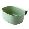 Cubo de basura grande para colgar en la puerta del armario de cocina, estilo nórdico, caja de almacenamiento de plástico con tapa