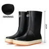 Botas de lluvia de moda para parejas 2026, unisex, versátiles para uso en exteriores, impermeables, adecuadas para acampar y con suela de goma antideslizante