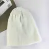 Gorro de lana tipo cúpula europeo y americano para mujer, tendencia otoño e invierno, color liso, gorro frío hip-hop, gorro de punto cálido para hombre, gorro tipo piel de melón