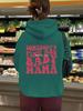 Talla Europea Transfronteriza Talla Europea Otoño e Invierno Ropa Europea y Americana Sudadera con Capucha de Manga Larga con Estampado de Letras