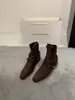 Botas vaqueras retro estilo páramo con plataforma interior para mujer, nueva colección otoño 2026, botines Martin ajustadores de caña corta, botines de moda, botines