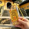 Novo produto criativo: Cartões de metal do Zodíaco, designs de animais fofos, Pingente de cartão para traseira de celular "Trabalhador Rico como Manteiga"