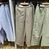 Coleção Nova Primavera/Verão 2026 Produtos de Alta Qualidade Comprimento Estendido Calças Femininas de Mistura de Linho Confortáveis/Calças Casuais 483904