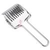 Cortador de fideos multifuncional de acero inoxidable, cortador de cebollín de vainilla, rueda de corte totalmente de acero, cuchillo cortador de fideos manual, herramientas de cocina