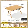 Mesa Dobrável para Exterior, Mesa Tipo Rolinho de Ovo, Equipamento Portátil para Piquenique e Camping, Suprimentos de Jardim, Mesa para Churrasco, Leve