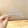 Peine para el cabello de niños, accesorio de corona, tocado de boda para estudio fotográfico, peine para el cabello con pedrería, accesorio para el cabello, corona de princesa de perlas al por mayor