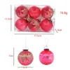 Colgantes de Bola de Navidad Decoraciones Navideñas Bola Roja Dorada Transparente Bola Colgante Pintada Diseño de Escena para Centro Comercial Hotel
