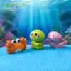 Paisagem em Miniatura Fofo Golfinho e Caranguejo Figuras de Animais Acessórios de Decoração DIY para Aquário Oceânico Pequenos Enfeites