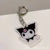 Llavero Acrílico Transparente Doble Cara Accesorios para Bolsos de Estudiantes Niños Colgador de Mochilas Escolares Kulomi Sanrio