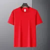 Camiseta de Manga Corta para Hombre 230g Color Sólido Pesado Casual Cuello Redondo Media Manga Algodón Peinado Camiseta para Hombre y Mujer