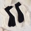 Calcetines Gruesos de Otoño e Invierno para Mujer Forrados de Forro Polar Calcetines Cálidos Engrosados Terciopelo de Visón Lazo Peludo Invierno Calcetines de Mujer Encaje Calcetines de Moda