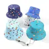 Sombrero de Pescador Estampado para Niños Transfronterizo Sombrero de Cubeta de Doble Capa para Primavera y Otoño para Niños y Niñas Sombrero de Cubeta de Dinosaurio y Coche para Bebé Amazon
