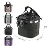 Cesta Plegable para Bicicleta, Cesta de Bicicleta, Bolsa Frontal de Aleación de Aluminio, Accesorios para Bicicleta de Montaña, Bolsa para Bicicleta Plegable con Capacidad de Carga de 5 kg