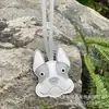 Novo Pingente de Bolsa Bulldog Francês, Simples e Fofo Pingente de Chaveiro de Carro Cachorro, Pequeno Pingente de Couro PU Cachorro
