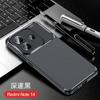 Para a série red rice note14 capa de celular besouro fibra de carbono anti-queda tpu silicone macio capa de celular
