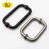 Manija Moderna Simple de Acero Inoxidable Cromado Ligero para Puerta de Vidrio Tubo Redondo Hotel Puerta Corredera sin Marco Manija de Puerta de Madera Manija