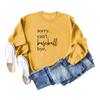 Amazon moda europeia e americana feminina jaqueta letra desculpe não posso baseball tchau suéter atacado