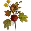 Ramos de Flores Decorativas de Ação de Graças para Novos Produtos Transfronteiriços, Decorações para o Festival da Colheita de Outono, Abóboras Folhas de Bordo, Ramos Curtos para Halloween