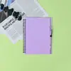 Nuevo A5 con cuaderno de espiral para bolígrafo en stock, se puede imprimir logo, bloc de notas simple, fresco, para estudiantes, libro de espiral