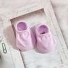 Meias Antiderrapantes para Chão Infantil, Meias Curtas Lisas, Meias Cano Baixo, Meias de Bebê Lisas Finas, Meias Antiderrapantes para Chão de Criança Pequena