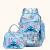 Nueva Mochila Estudiante Stitch para la Temporada de Regreso a Clases Ligera y que Reduce la Carga Gran Capacidad para Grados 1-6 Niños y Niñas Bolso de Hombro