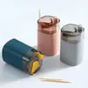 Suporte Criativo Automático Pop-Up para Palitos de Dente para Uso Doméstico, Recipiente de Palitos Tipo Pressão para Sala de Estar e Restaurante, Suporte Portátil para Palitos