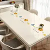 Envío Gratis en Puntos Mantel Impermeable a Prueba de Aceite Sin Lavado Anti-quemaduras Vidrio Suave Mantel para Mesa de Comedor Sentido de Lujo Ligero Mantel para Mesa de Café