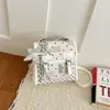 Bolso de mujer transfronterizo modelo nuevo 2026, estilo caricatura lindo, bolso de hombro para niñas, mochila doble estampada de estilo coreano multiusos
