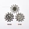 Venta Directa de Fábrica Hebilla de Diamantes de Imitación Ojo de Caballo Colorida Decoración de Broche de Flor para Traje Vestido Accesorios de Hebilla para Zapato Bolsa DIY