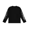 Camiseta de Manga Larga Estampada Estilo Gótico Retro Americano Y2K Transfronteriza, Top de Moda Casual Unisex