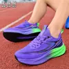 Zapatillas de Correr de Placa de Carbono Transpirables 46 Juvenil 47 Estudiante 48 Zapatillas Deportivas Ultraligeras Amortiguadoras Talla Grande