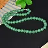 Collar de Jade Verde Natural de Tianshan de Xinjiang Cadena para Mamá Cadena para Suéter de Aventurina Suministro en Vivo Bueno