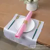 Guardanapo de Cetim Guardanapo de Hotel Guardanapo de Casamento Pano Dobrado Flor de Tecido Alta Densidade Borda Travada Cor Sólida Pano para Limpar Copos Melhor Vendedor da Amazon
