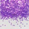 [Serie Brillo Tonto Lentejuelas Flor de Cuatro Hojas de 4 mm] Material de Bordado Francés PET Perlas Lentejuelas Austriacas