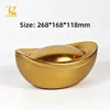 Lata de Metal Personalizada com Formato Especial de Lingote de Ouro para Doces, Bolos, Biscoitos - Caixa de Lata para Embalagem de Presente Souvenir
