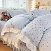 Juego de Ropa de Cama Gruesa de Coral de Leche para Invierno - Juego de Ropa de Cama de Franela de Cuatro Piezas con Sábana Bajera de Felpa y Funda de Edredón - Juego de Tres Piezas